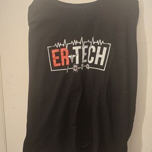Black ER Tech Graphic T-Shirt